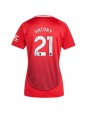 Manchester United Antony #21 Hjemmedrakt Dame 2024-25 Korte ermer